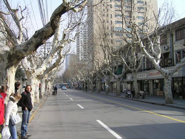 straat in Shanghai